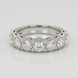 rounds cluster natural diamond band ring in 14k gold white gold
