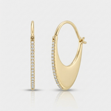 bold natural diamond statement earrings in 14k gold