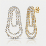 chandelier tennis natural diamond earrings white gold light in 14k gold