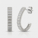 modern natural diamond earrings medium in 14k gold white gold