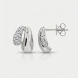 classic natural diamond stud earrings medium in 14k gold white gold