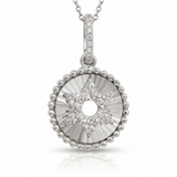 fluted star of david natural diamond charm in 14k gold white gold