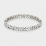 pear shape lab-grown diamond tennis bracelet in 14k gold white gold