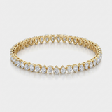 pear shape lab-grown diamond tennis bracelet in 14k gold