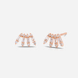 Baguette Crown Earrings