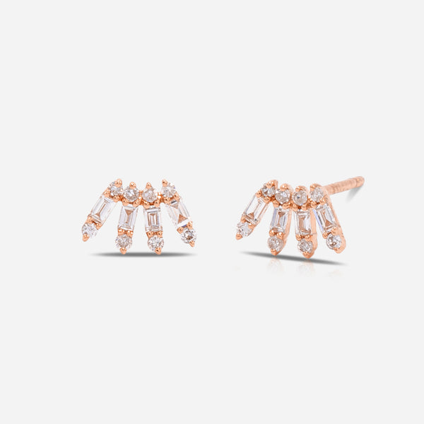 Baguette Crown Earrings