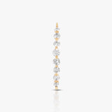 Curved Line Diamond Earring