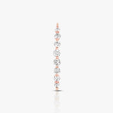 Curved Line Diamond Earring