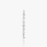 Curved Line Diamond Earring