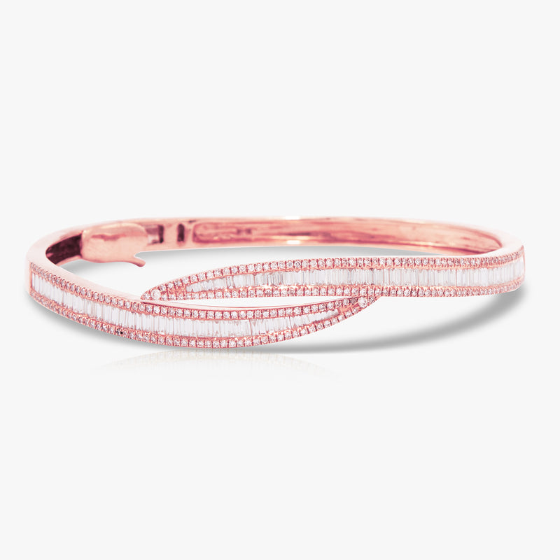 Diamond Baguette Bangle
