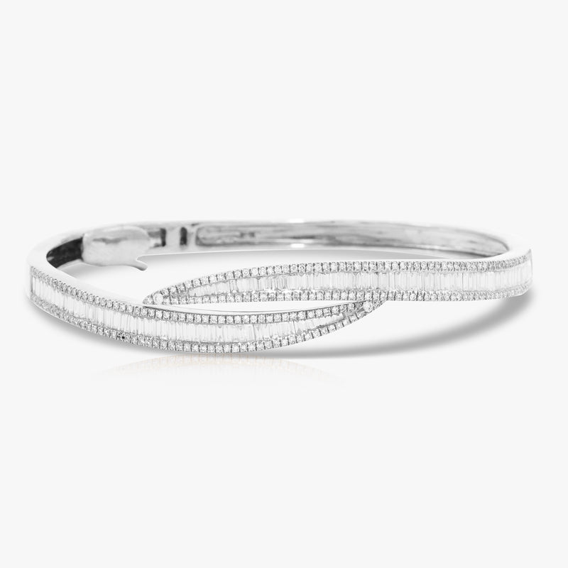 Diamond Baguette Bangle