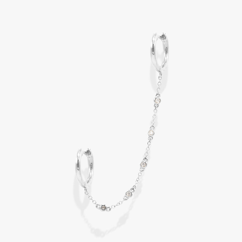 Hoop Earring with Diamonds