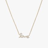 Love Cursive Necklace
