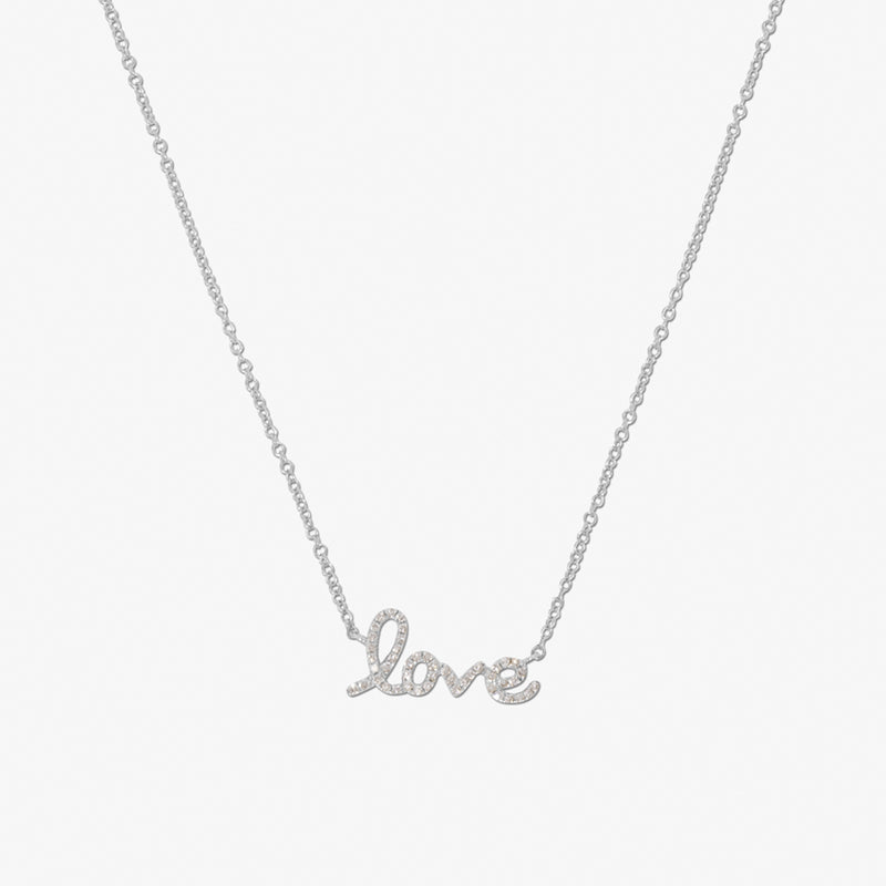 Love Cursive Necklace