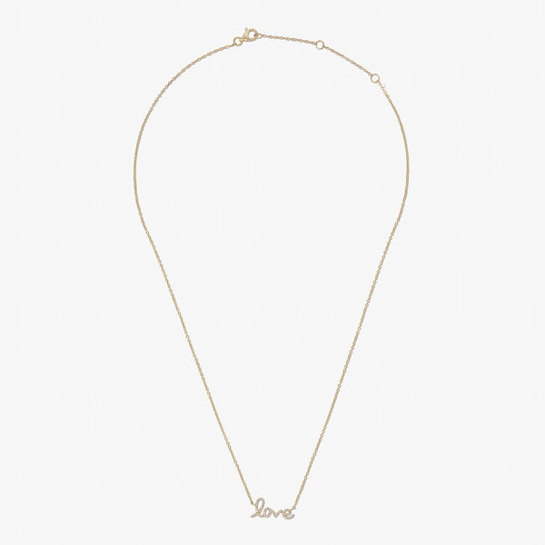 Love Cursive Necklace