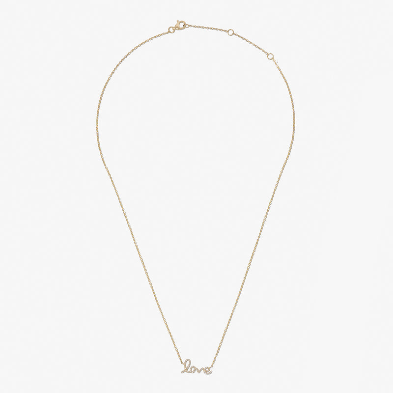 Love Cursive Necklace