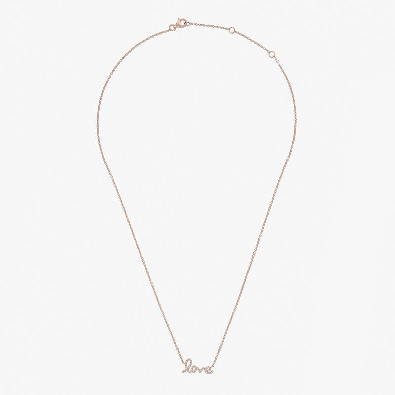 Love Cursive Necklace