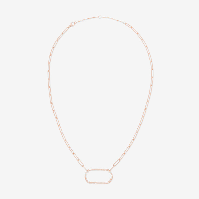Pave Ring Necklace